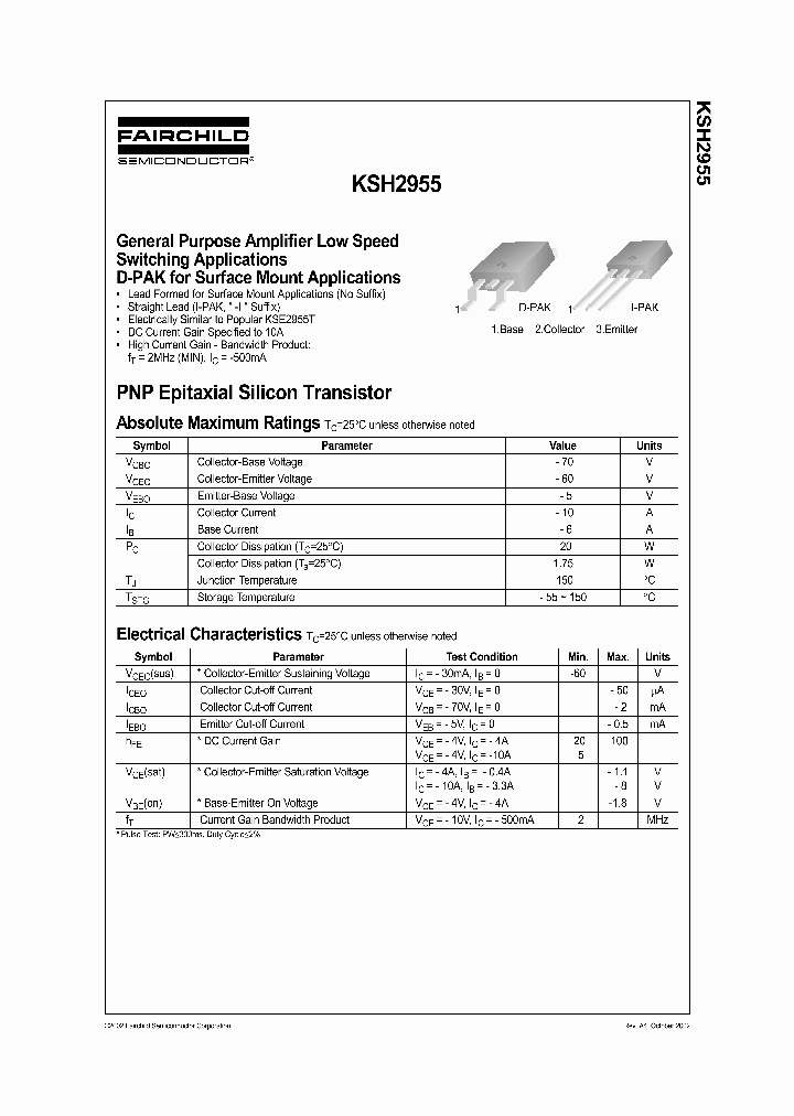 KSH2955_240135.PDF Datasheet