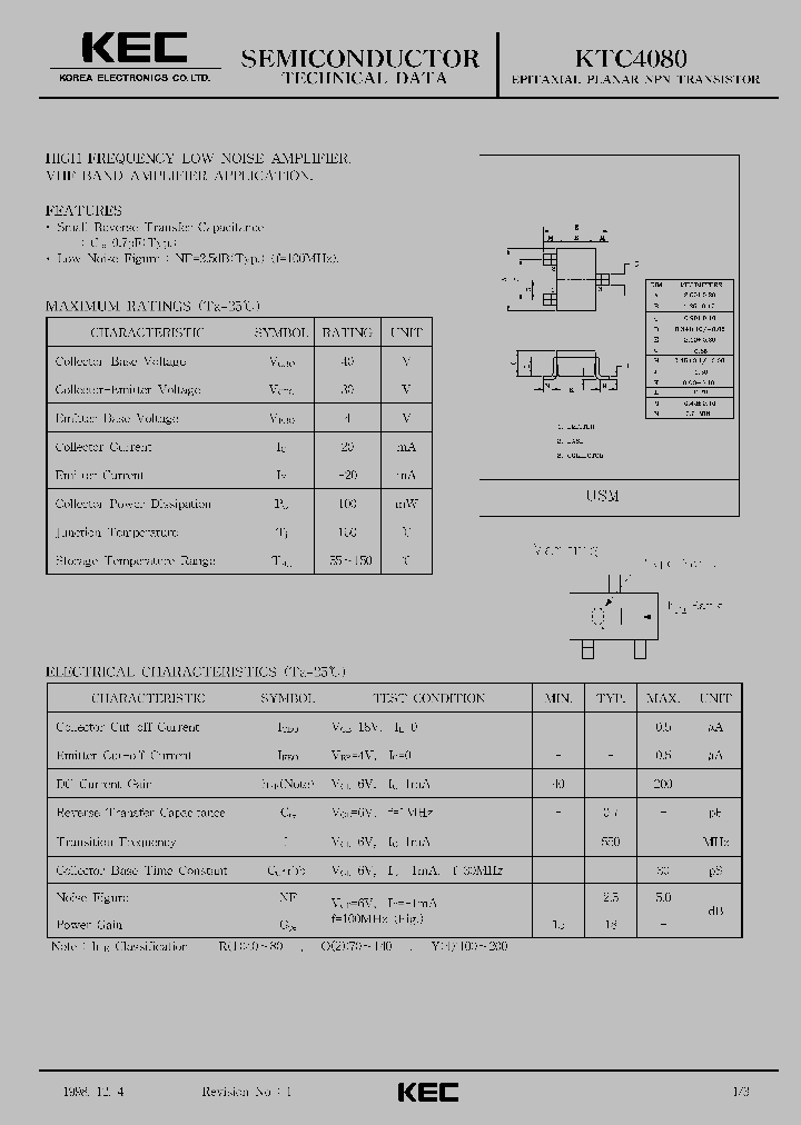 KTC4080_241130.PDF Datasheet