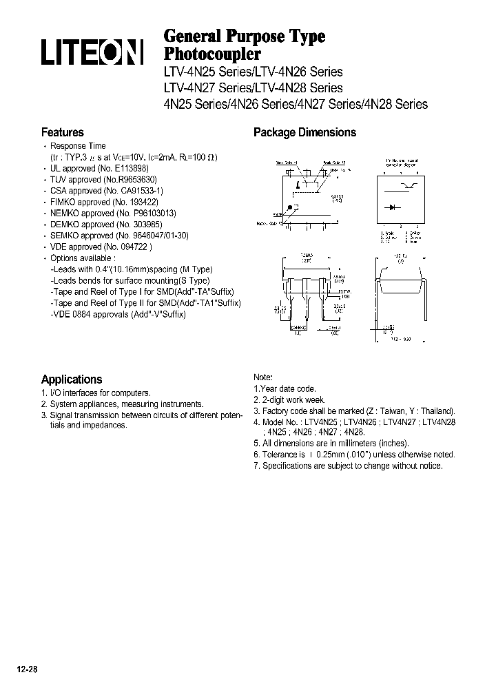 LTV4N25_222523.PDF Datasheet
