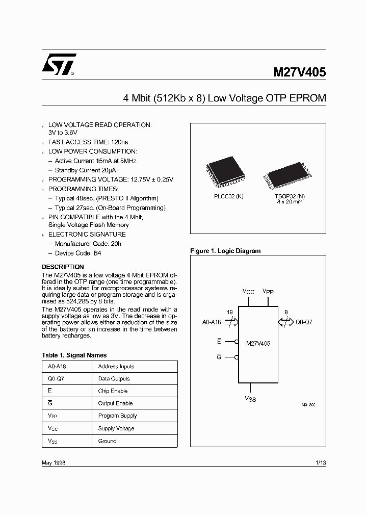M27V405_250660.PDF Datasheet