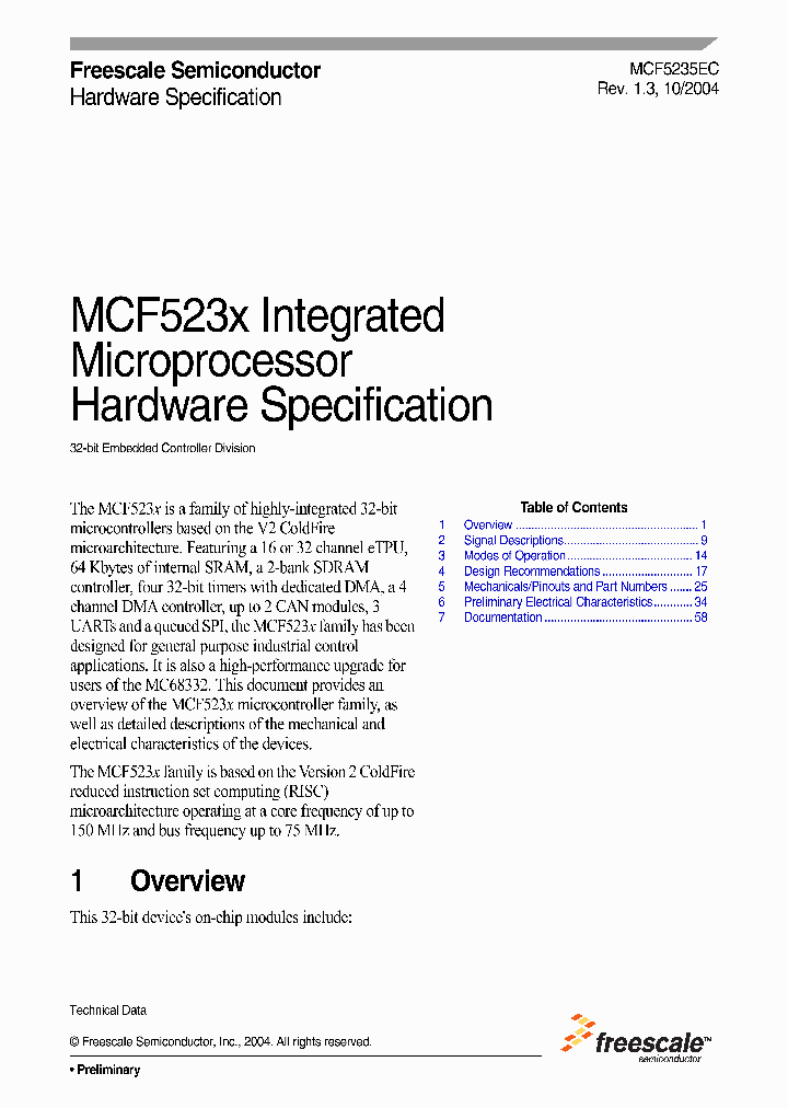 MCF5232_225421.PDF Datasheet