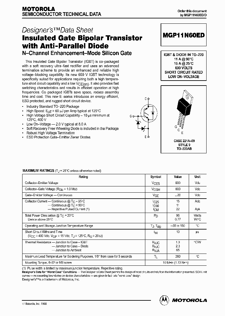 MGP11N60ED_222167.PDF Datasheet