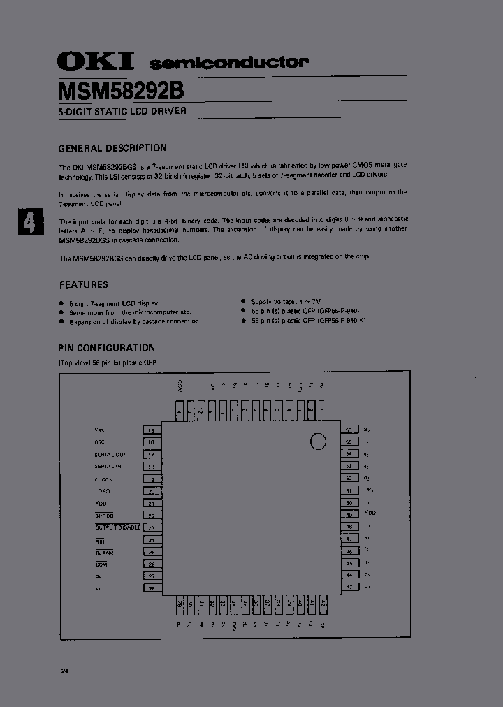 MSM58292_261655.PDF Datasheet