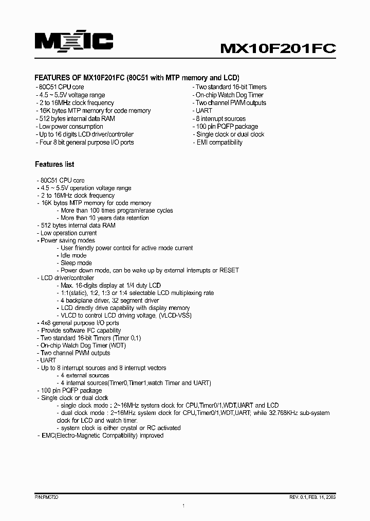 MX10F201FC_242974.PDF Datasheet