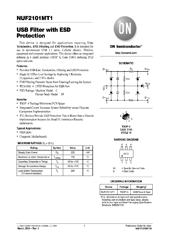 NUF2101MT1_239953.PDF Datasheet