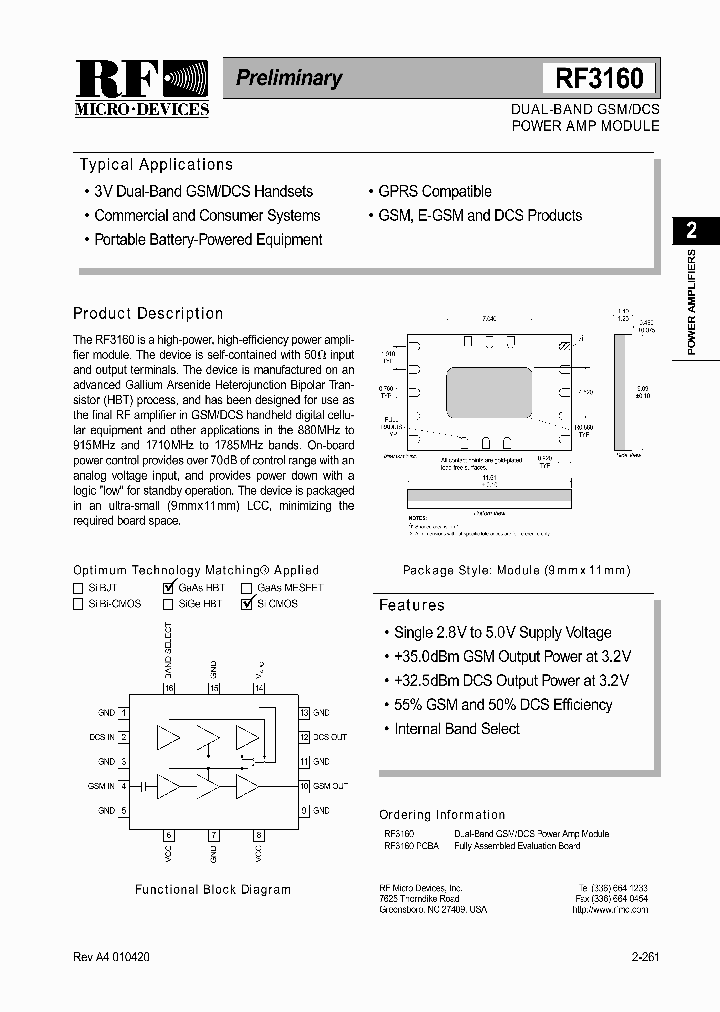RF3160_250761.PDF Datasheet