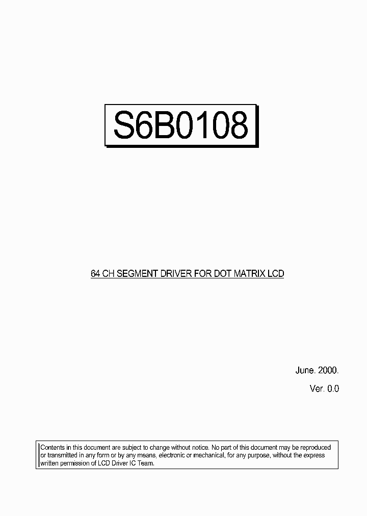S6B0108_269603.PDF Datasheet