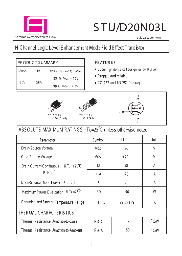 STD20N03L_240244.PDF Datasheet