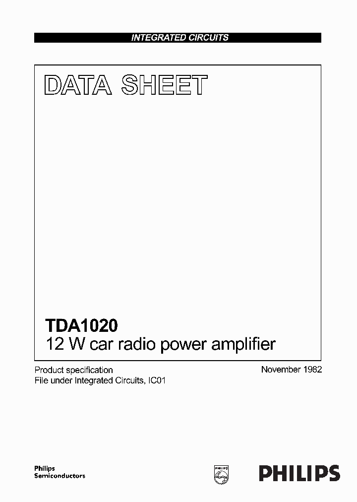 TDA1020_244234.PDF Datasheet