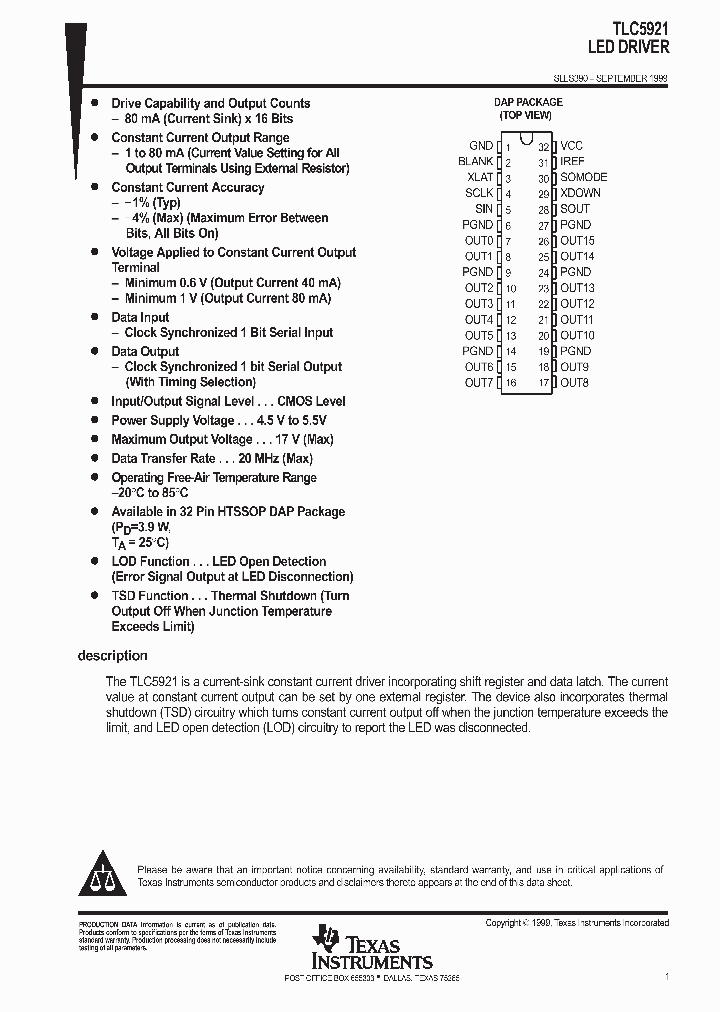 TLC5921DAP_261820.PDF Datasheet