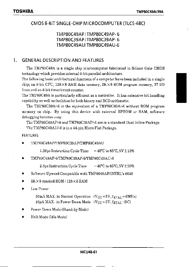 TMP80C49A_218532.PDF Datasheet