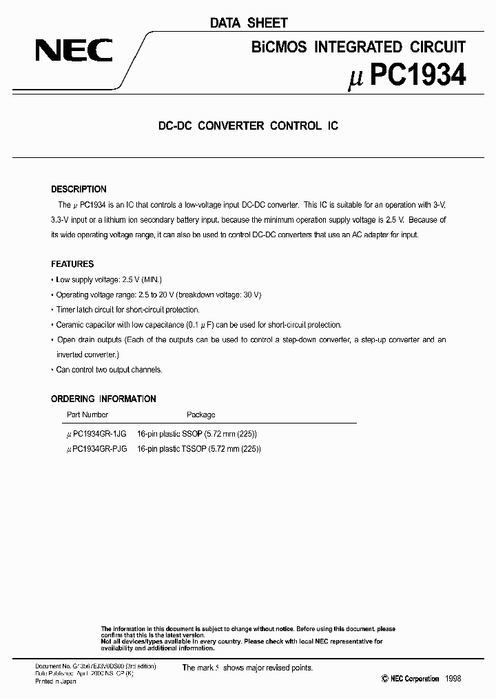 UPC1934_243016.PDF Datasheet