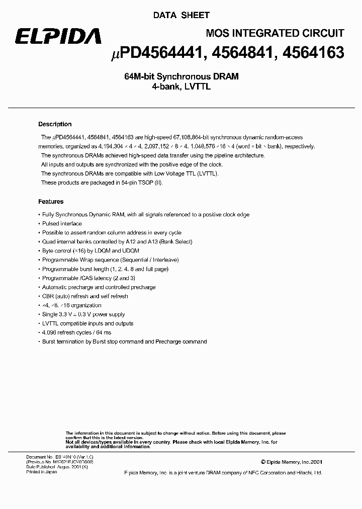 UPD4564841G5_228795.PDF Datasheet
