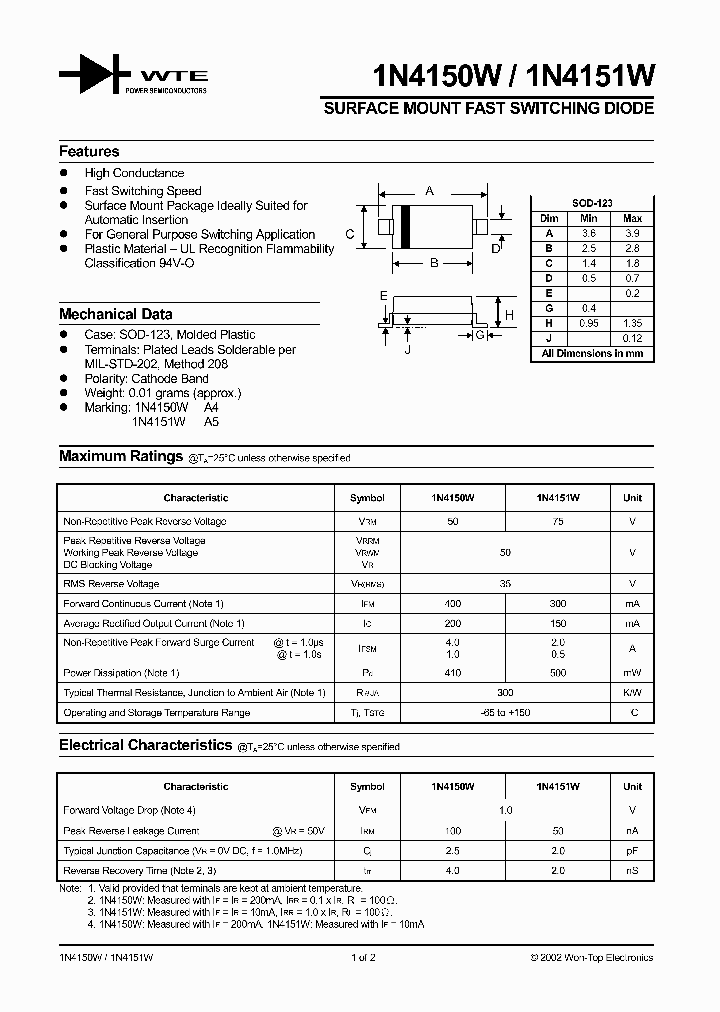 1N4150W-T1_235341.PDF Datasheet