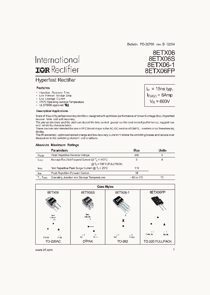 8ETX06_230165.PDF Datasheet