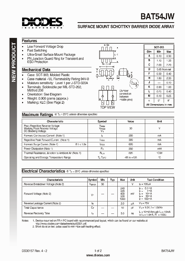 BAT54JW_212149.PDF Datasheet