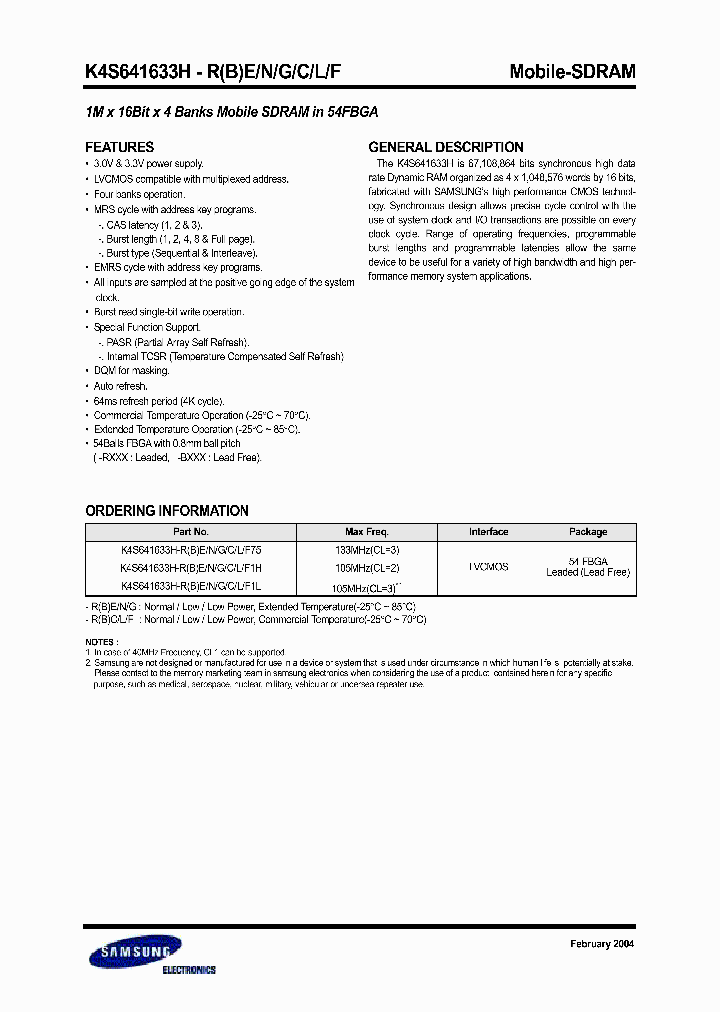 K4S641633H-C_217637.PDF Datasheet