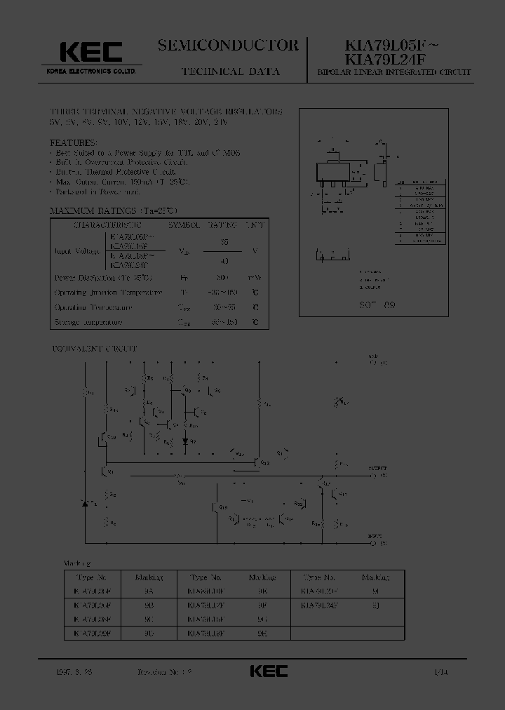 KIA79L15F_20120.PDF Datasheet