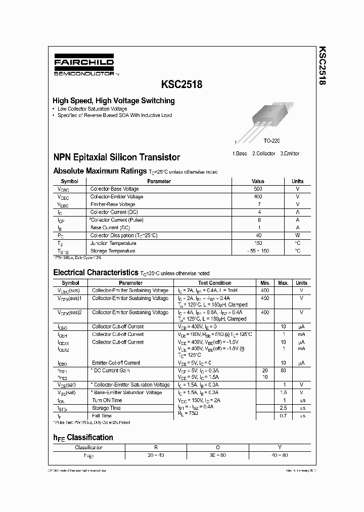 KSC2518_223693.PDF Datasheet