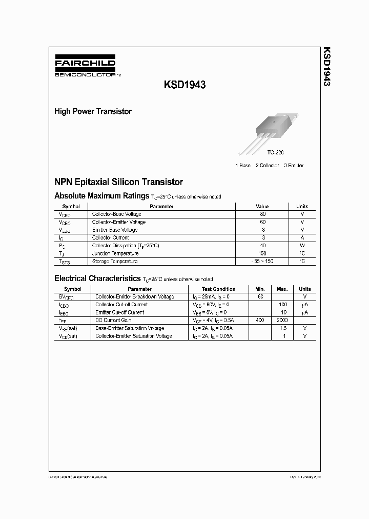 KSD1943_227736.PDF Datasheet