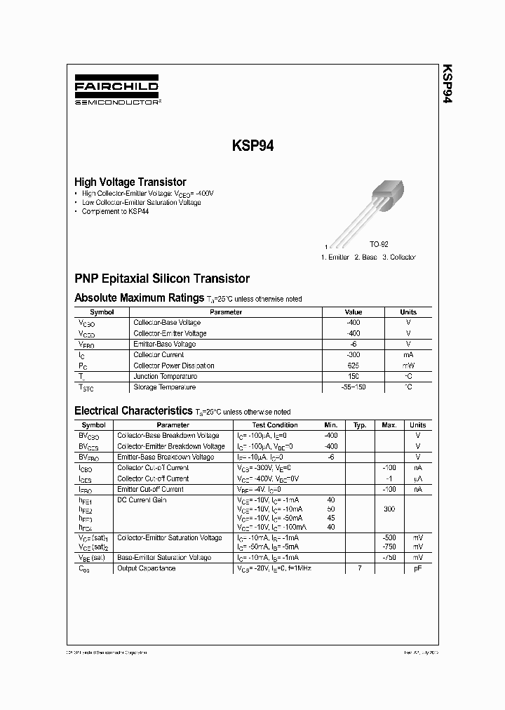KSP94_177450.PDF Datasheet