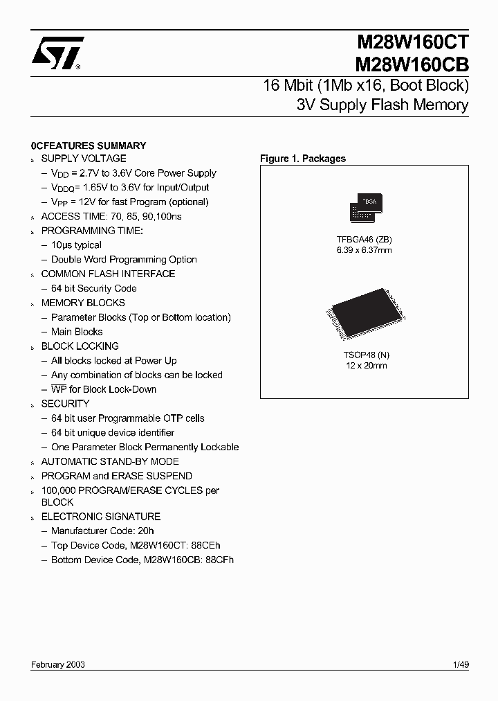 M28W160CT_229799.PDF Datasheet