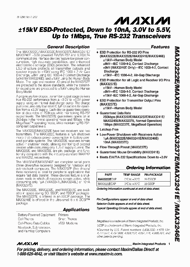 MAX3232ECA_192653.PDF Datasheet