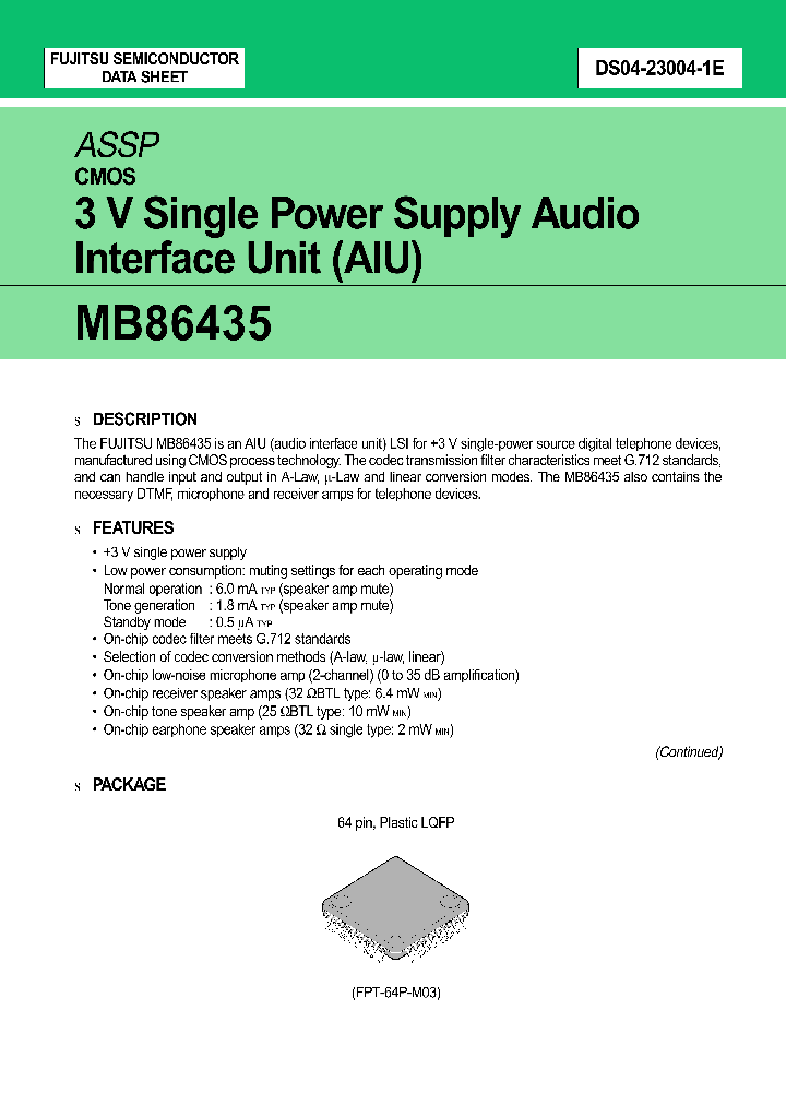 MB86435_229690.PDF Datasheet