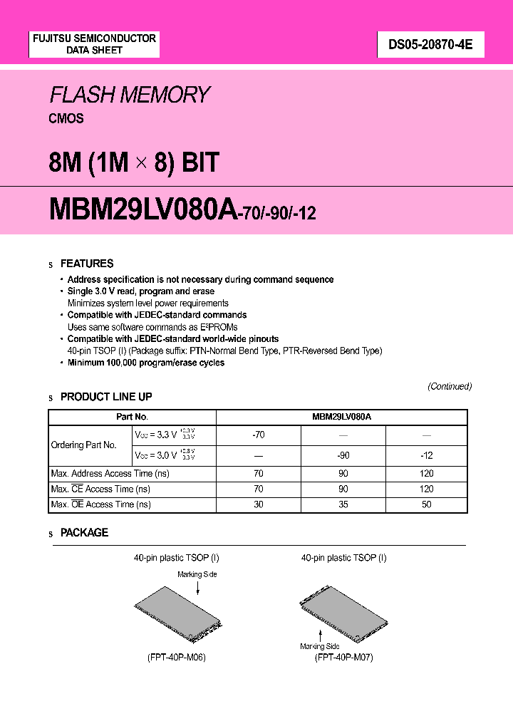 MBM29LV080A_235484.PDF Datasheet