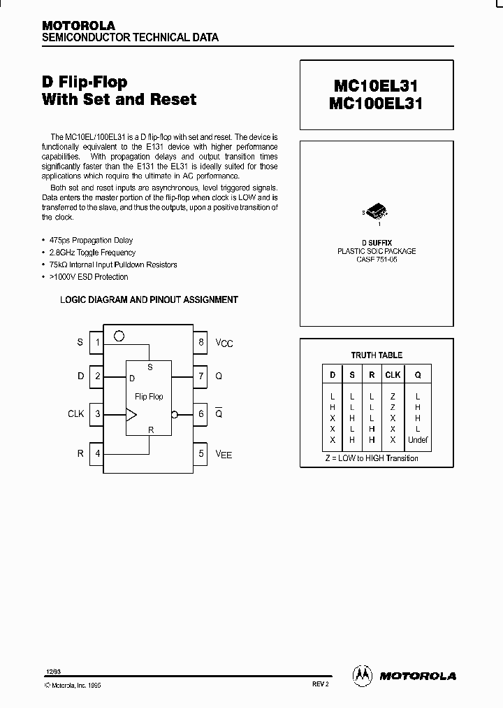 MC10EL31_236565.PDF Datasheet