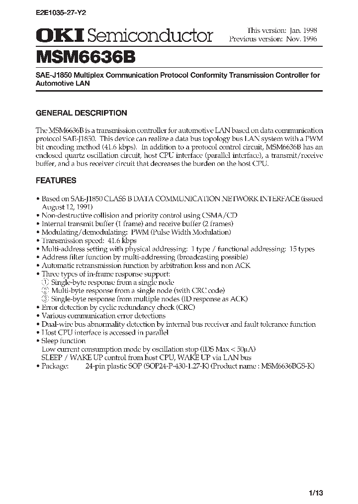MSM6636B_213057.PDF Datasheet