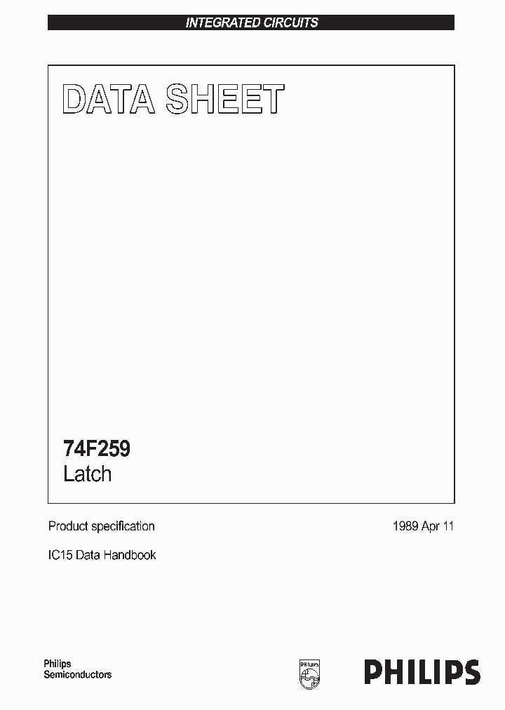 74F259_228532.PDF Datasheet