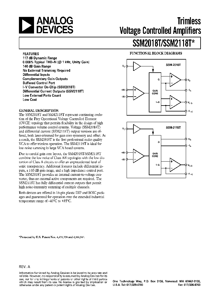 SSM2018_36184.PDF Datasheet