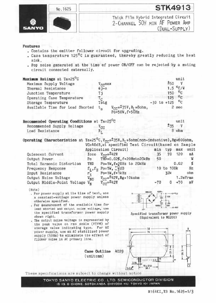 STK4913_203026.PDF Datasheet