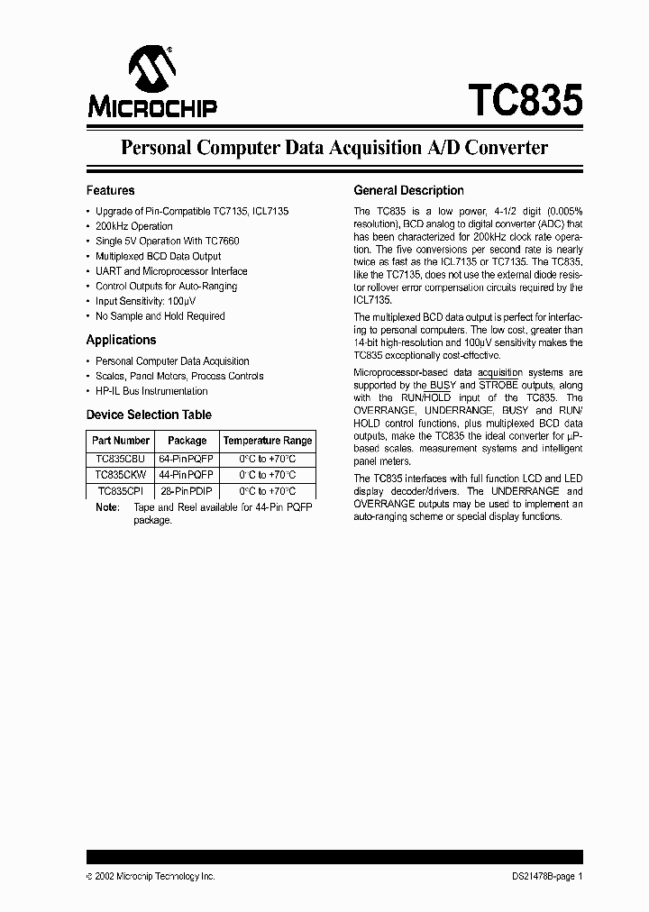 TC835CBU_225180.PDF Datasheet