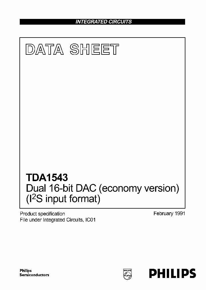 TDA1543_271478.PDF Datasheet