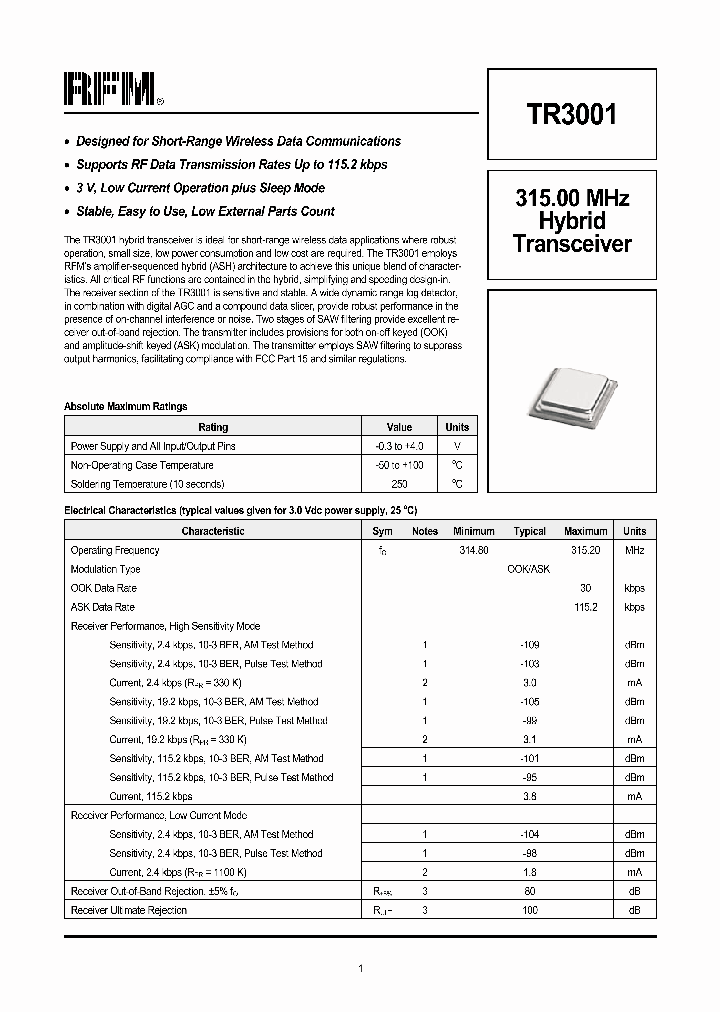 TR3001_225023.PDF Datasheet