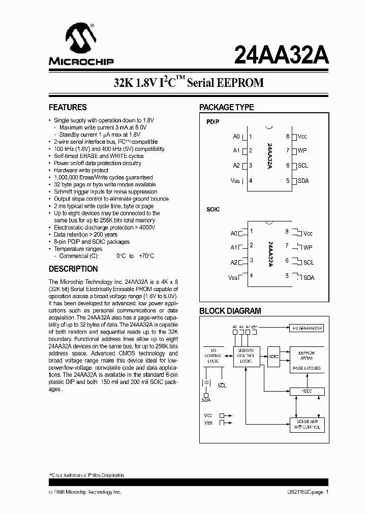 24AA32A_199803.PDF Datasheet