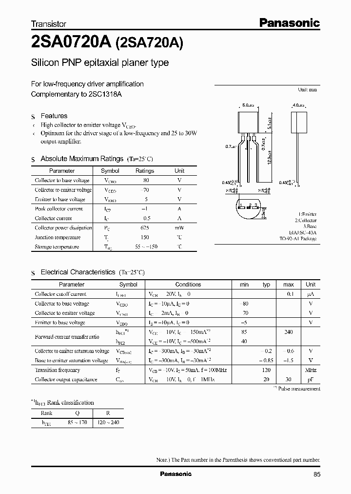 2SA0720A_363885.PDF Datasheet