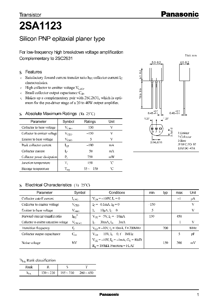 2SA1123_359635.PDF Datasheet