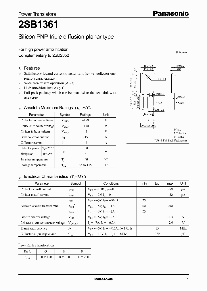 2SB1361_375346.PDF Datasheet