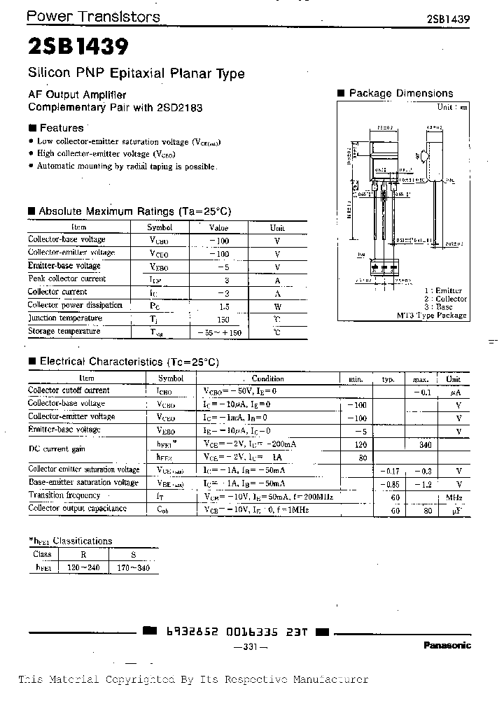 2SB1439_385917.PDF Datasheet