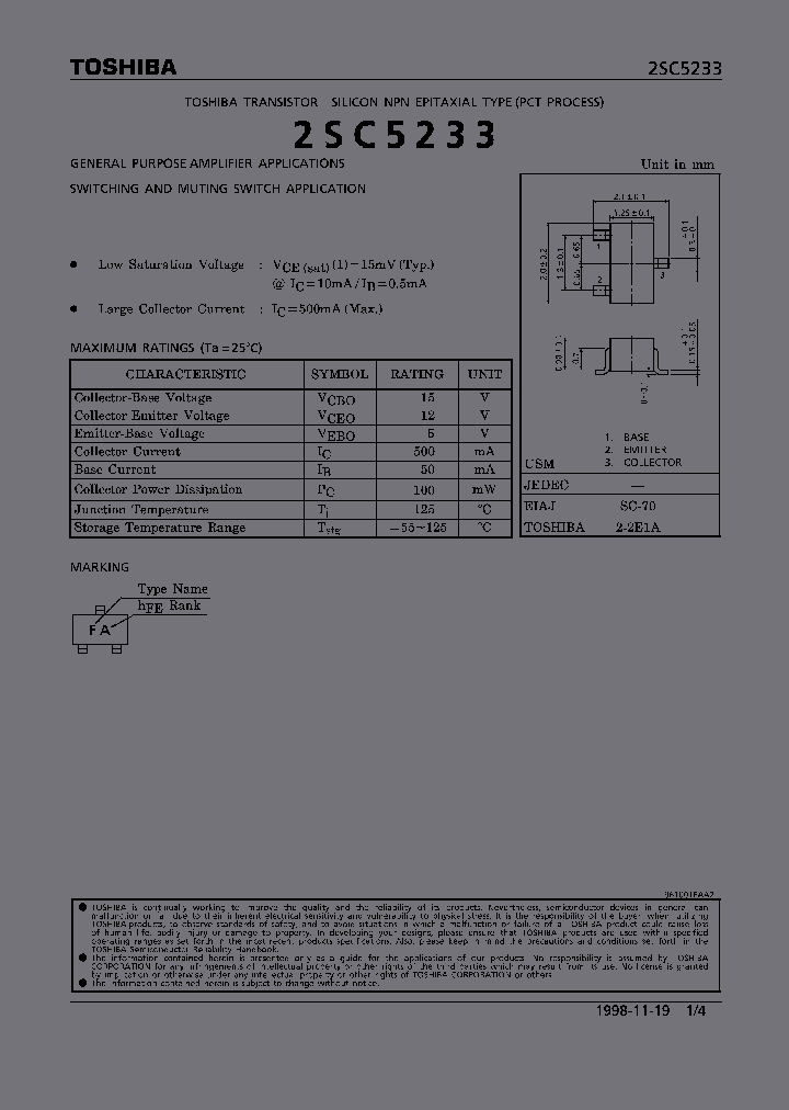 2SC5233_307894.PDF Datasheet