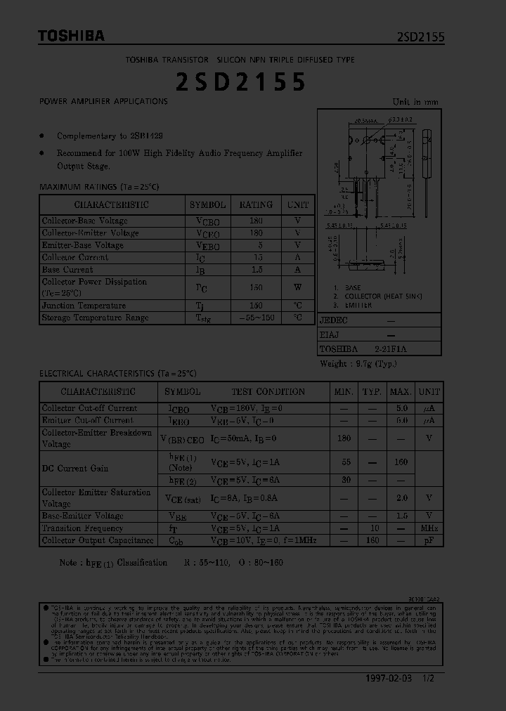 2SD2155_161390.PDF Datasheet