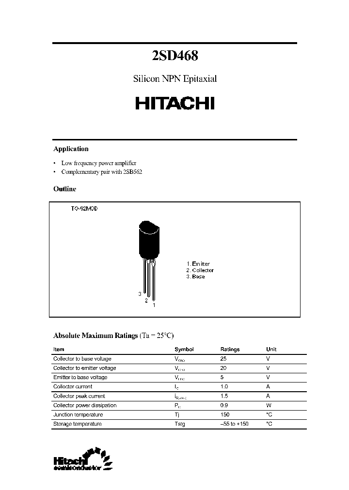 2SD468_316717.PDF Datasheet