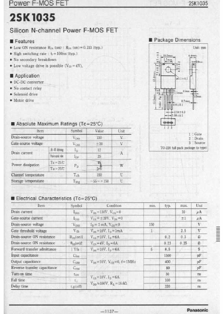 2SK1035_203489.PDF Datasheet