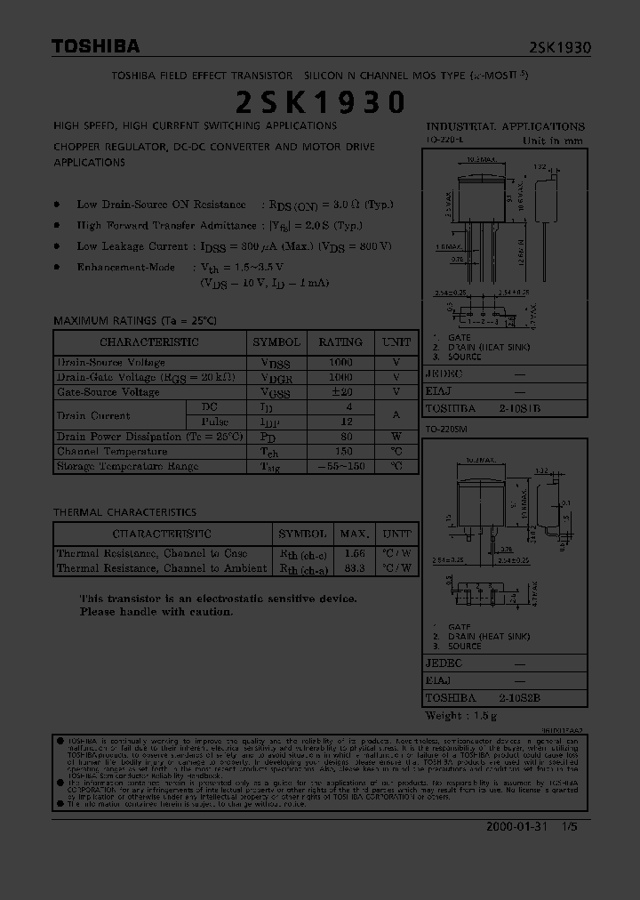 2SK1930_340721.PDF Datasheet