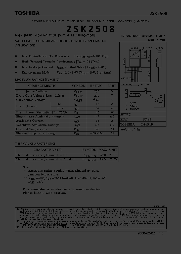 2SK2508_308117.PDF Datasheet