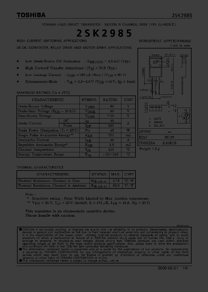 2SK2985_341502.PDF Datasheet