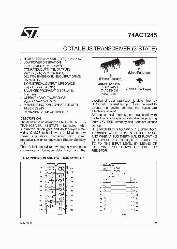 74ACT245_17826.PDF Datasheet